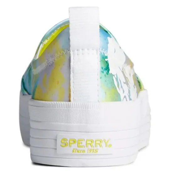 Sperry Crest Tokyo Nights Floral Tie-Dye Platform Slip On NWT Limited Edition - Picture 9 of 16